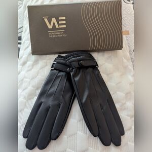 Pop Elegant Black Men's Gloves